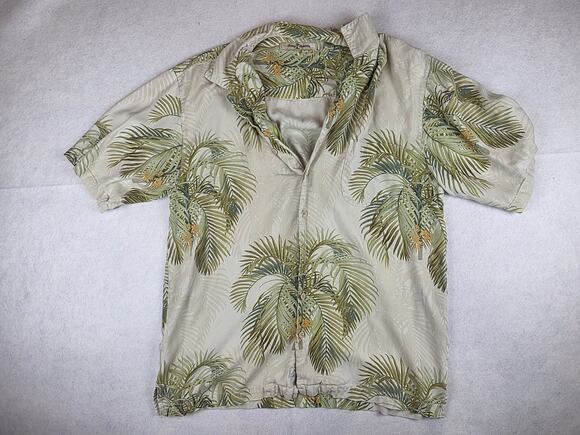 Tommy Bahama Other - Tommy Bahama Vintage Silk Palm Tree Button Down Size Large Tall